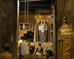 sanctum sanctorum of Brihadeeswarar Temple