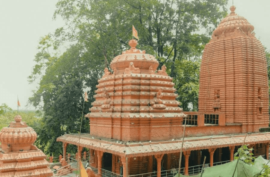 Malinithan Temple towers